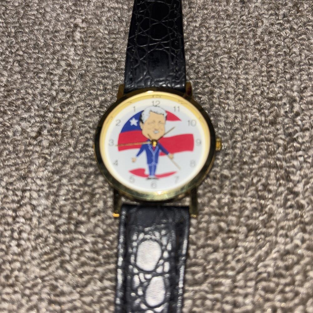 Vintage Bill Clinton Wacky Arms Watch New No Box Epstein Files Future Grail